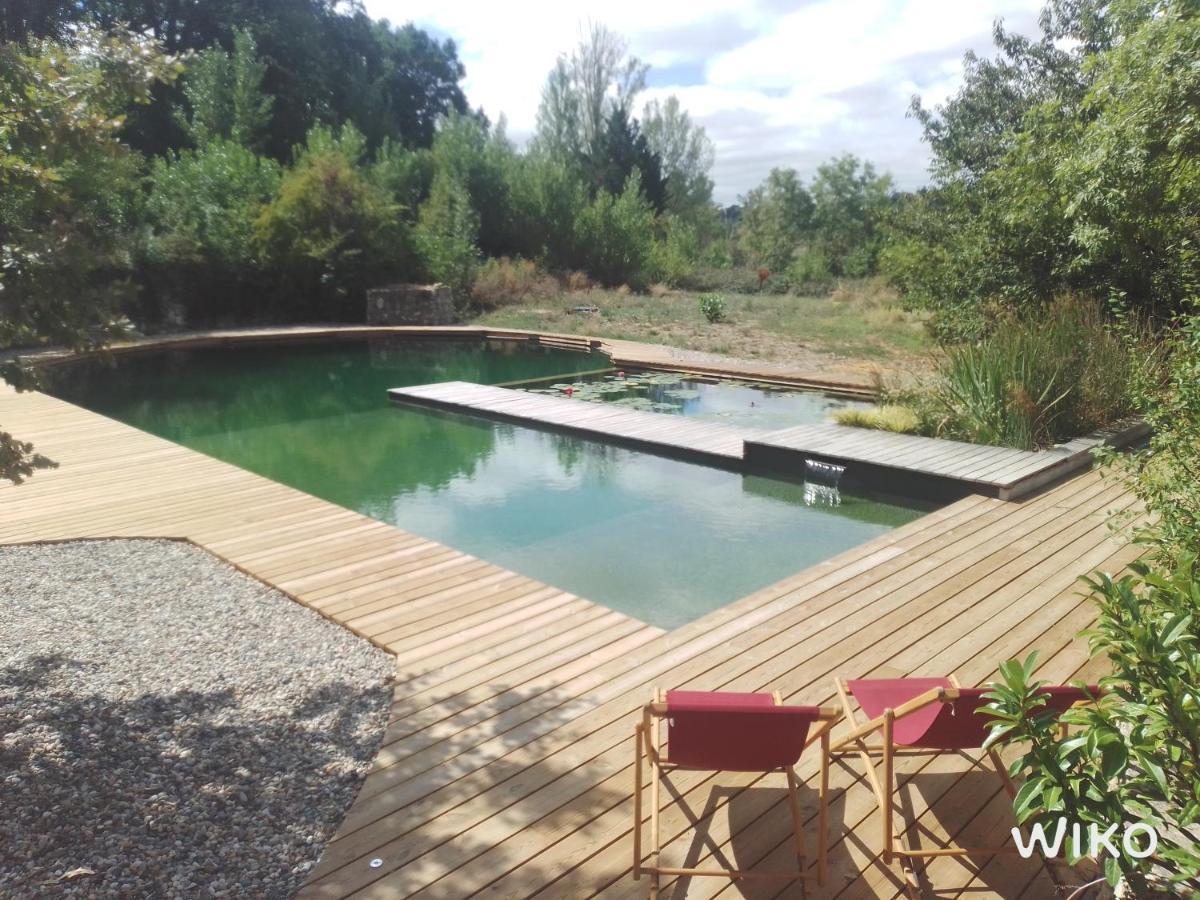 Grand Gite Les Cabanes De Fallot Pour 19 Personnes - Piscine Naturelle L'isle-Bouzon Luaran gambar